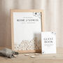 Blossom Drop Top Frame Wedding Guest Book, thumbnail 3 of 4