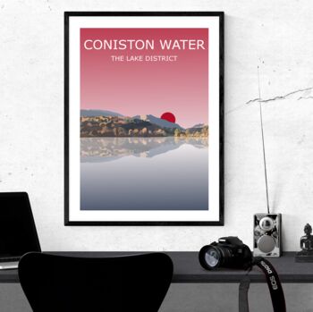 Coniston Water Lake District Art Print, 2 of 4