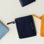 Zipped Coin And Card Holder Blue, thumbnail 1 of 5
