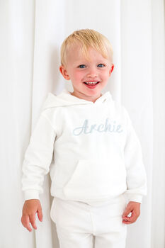 Child's Embroidered Italic Name Hoodie Jumper, 12 of 12