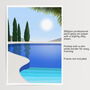 Morning Swim Swimming Pool Art Print, thumbnail 3 of 5