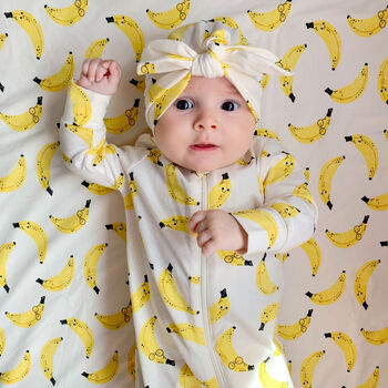 Bananarama Sleepsuit And Hat Gift Set, 2 of 6