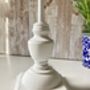 54cm Slim White Wooden Table Bedside Lamp With Shade 54cm Home Decor, thumbnail 5 of 11