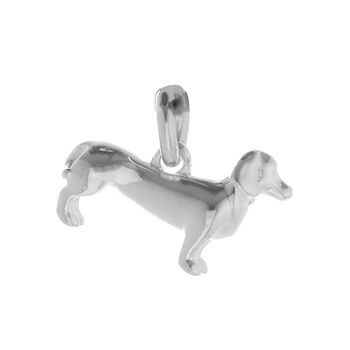 Dachshund Sausage Dog Silver Charm, 8 of 10