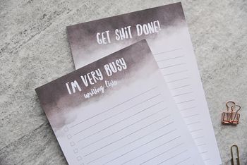 A5 Notepad 'I'm Very Busy', 2 of 6