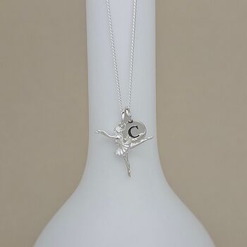 Personalised Sterling Silver Ballerina Necklace, 2 of 5
