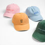 Custom Embroidered Wavy Text Cotton Vintage Cap, thumbnail 2 of 10