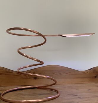 Spiral Copper Desk Lamp, Task Light, Bedside Lamp, 4 of 8