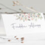 Wedding Place Cards Pink Wild Flower, thumbnail 5 of 6
