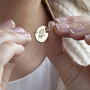 Gold Plated Or Sterling Silver Rose Disc Chain, thumbnail 1 of 4