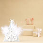 Handmade White Christmas Angel Card + Tree Decoration, thumbnail 1 of 4