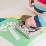 Personalised Child’s Spelling Tin Learning Aid, thumbnail 3 of 5