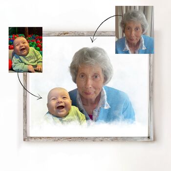 Group Photo Merge Gifts For Mum Or Dad | Personalised Photo Merge, 3 of 12