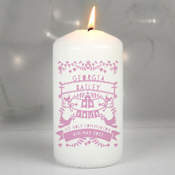 Christening Candle Gift For Girls, 2 of 4