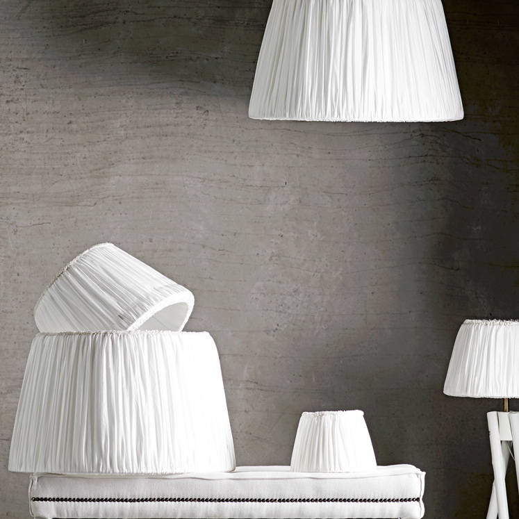 Plisse Silk Lamp Shade By Idyll Home Notonthehighstreet Com Plisse Silk Lamp Shade