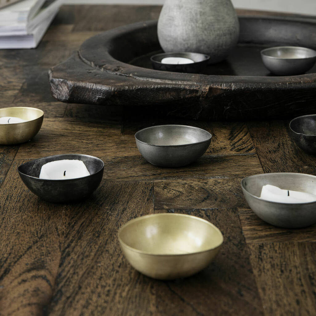 Pair Of Metal Tealight Holders By Smith & The Magpie