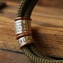 Olive Green Paracord And Silver Medical Alert Bracelet, thumbnail 1 of 11