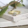 Rough Grey Diamond 18ct Gold Engagement Ring, thumbnail 3 of 4
