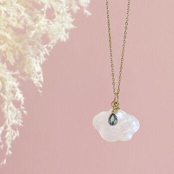 Cloud And Raindrop Necklace, 5 of 6