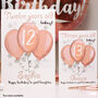 Personalised Balloons Relation 13th Birthday Card, thumbnail 5 of 9