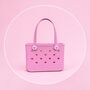 New! Limited Edition Pink ‘Heart Shaped Holes’ Tote Bags, thumbnail 1 of 3
