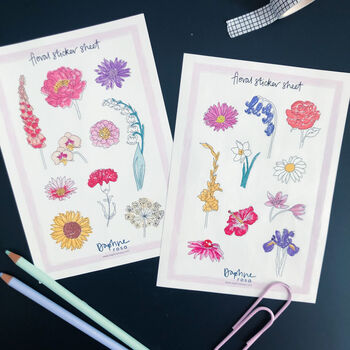 Floral Sticker Sheets, 2 of 6