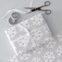 Snowflake Christmas Wrapping Paper Set, thumbnail 5 of 7
