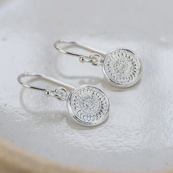 Sterling Silver Talisman Earrings, 2 of 3