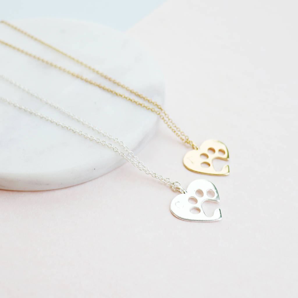 AttractionOil Gifts Live Love Adopt Dog Tag Pendant Necklace Flower Heart Paw