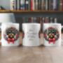 Personalised Jackapoo Christmas Wreath Dog Mug, thumbnail 2 of 2