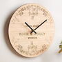 Personalised Floral Wedding Clock, thumbnail 2 of 4