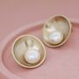 9ct Gold Pearl Earrings. Solid Gold Stud Earrings, thumbnail 11 of 11
