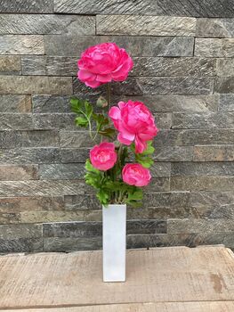 Cerise Pink Artificial Silk Ranunculus Mothers Day Gift, 5 of 6