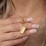 18ct Gold Building Block Charm Necklace, thumbnail 1 of 7