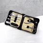 Personalised Leather Travel Grooming Manicure Set, thumbnail 2 of 5