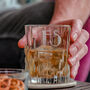 Personalised Art Deco Style Whiskey Glass, thumbnail 1 of 6