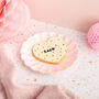 Giant Polka Dot Personalised Dog Biscuit Heart, thumbnail 2 of 2