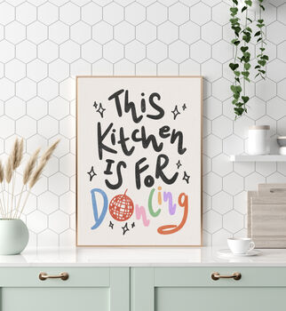 Kitchen Disco Art Print, 2 of 2