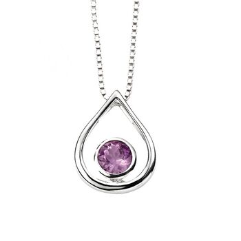 Sterling Silver And Gemstone Pendant Necklace, 2 of 6