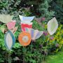 Ceramic Pot Stakes Set Of Personalised Flowers On Stems, thumbnail 2 of 11