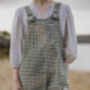 Gingham Dungarees Pea, thumbnail 4 of 4