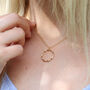 Gold Plated Or Sterling Silver Ring Necklace, thumbnail 2 of 5