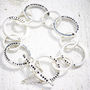 Personalised Very Long Message Silver Bracelet, thumbnail 1 of 3