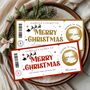 Personalised Christmas Ticket, Lapland Holiday Reveal Card, thumbnail 1 of 5