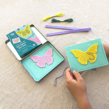 Stitch Your Own Butterfly Felt Bag, 4 of 6