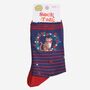 Women's Bamboo Socks Cat Floral Wreath, thumbnail 5 of 5