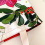 Christmas Shopping Large Reversible Poinsettia Bag, thumbnail 3 of 12