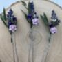 Lilac Dried Flower Hair Pins, thumbnail 6 of 6