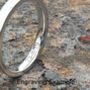 Elegant Solitaire Diamond And Titanium Ring, thumbnail 2 of 5
