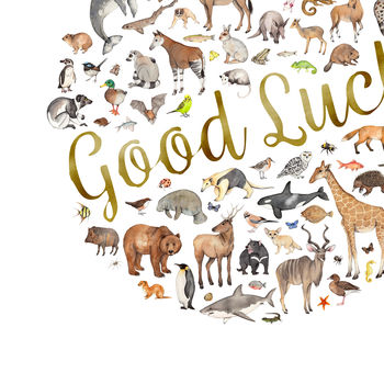 Animal Good Luck Card, 4 of 5